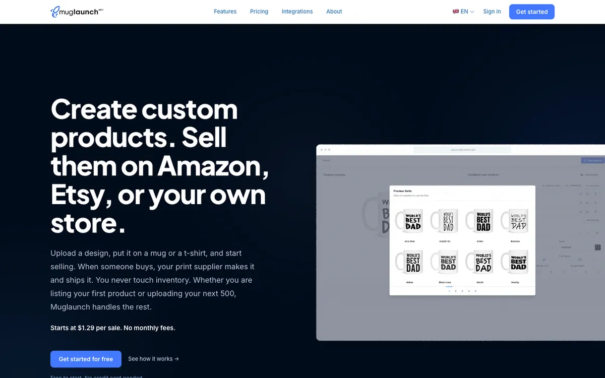 Accelence homepage. Print-on-demand tool for bulk product creation and Shopify upload in under a minute.