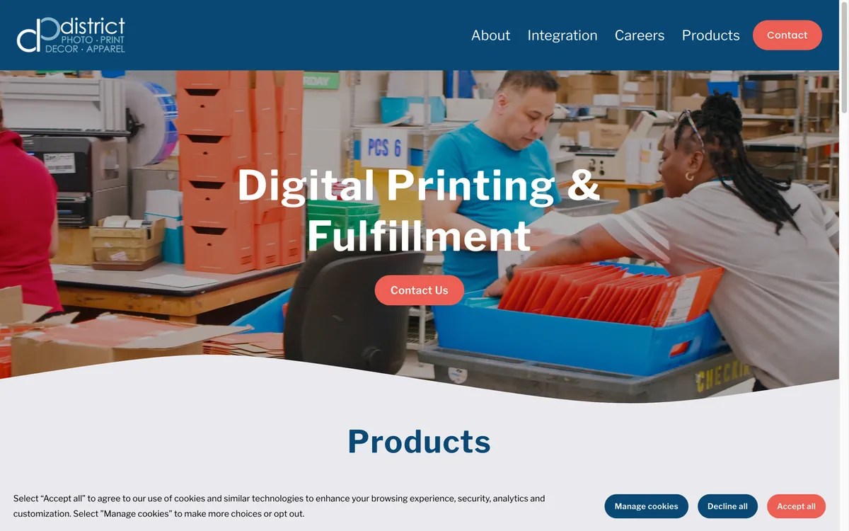 District Photo homepage. US digital print-on-demand service for books, cards, wall art and apparel.