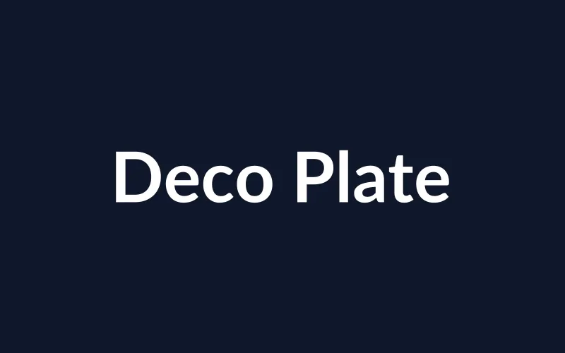 Deco Plate
