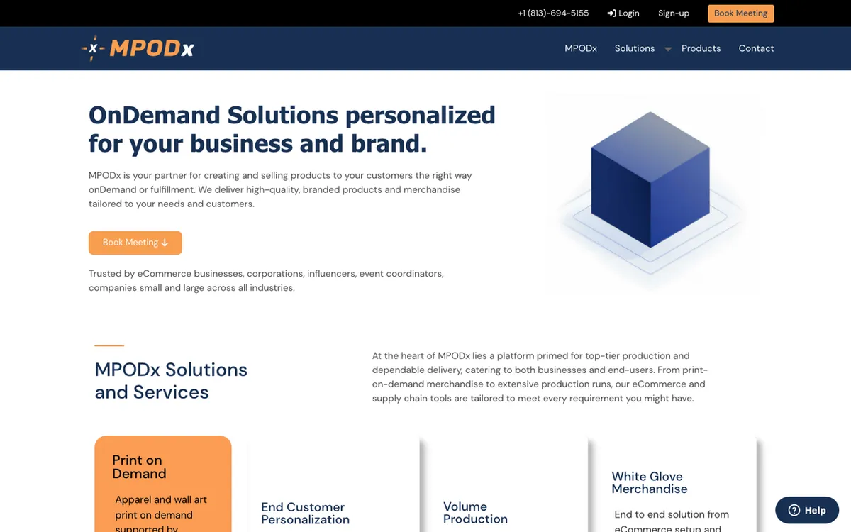 Fulistics homepage. PODx print-on-demand manufacturing and logistics service for ecommerce sellers.