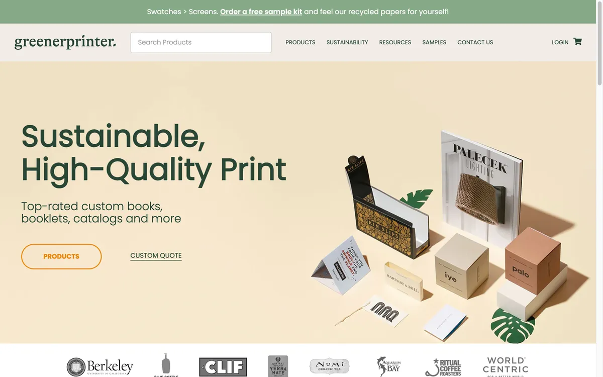 Greener Printer homepage. US eco print-on-demand service for tarot decks, oracle decks, business cards and brochures.