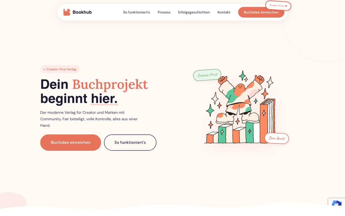 Muthu GmbH homepage. Bookhub print-on-demand service for self-published books, drop-shipped to readers.