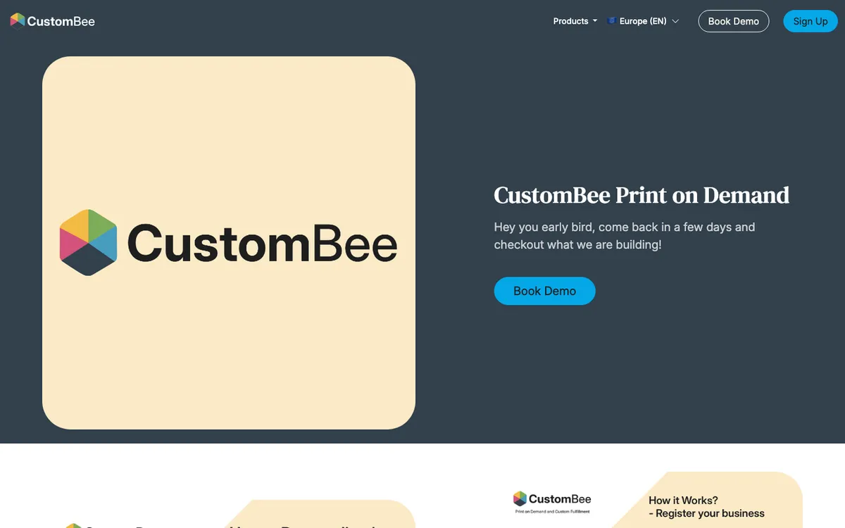 myfolie homepage. CustomBee tool for selling customisable stickers, canvases and car decals on demand.