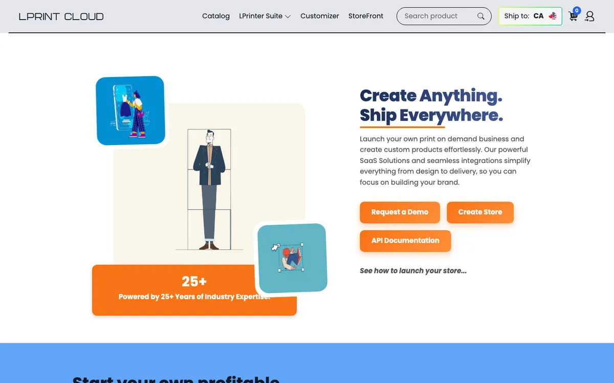 POD homepage. Print-on-demand automation tool syncing Shopify orders, mockups and shipment tracking.