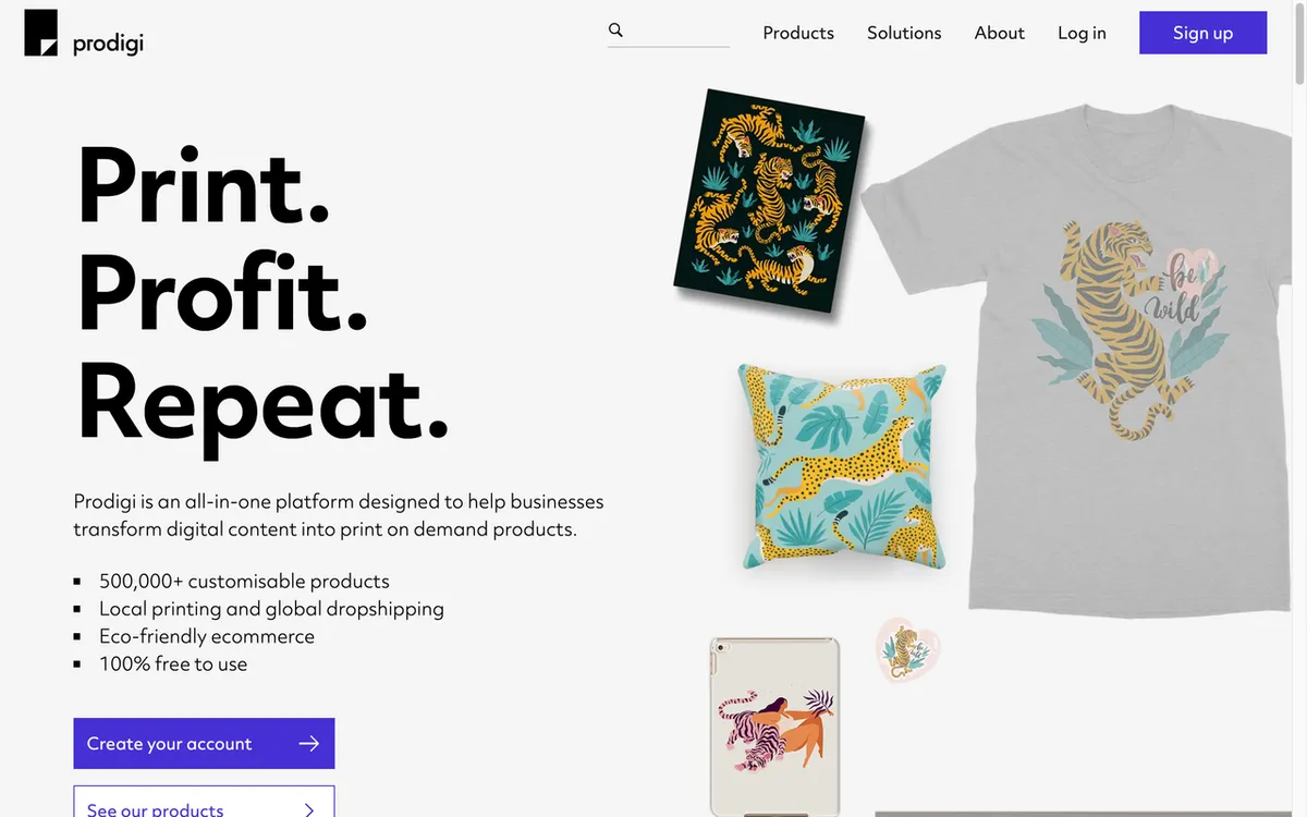 Prodigi homepage. Global print-on-demand service with enterprise API, wall art, photo books and premium print products.