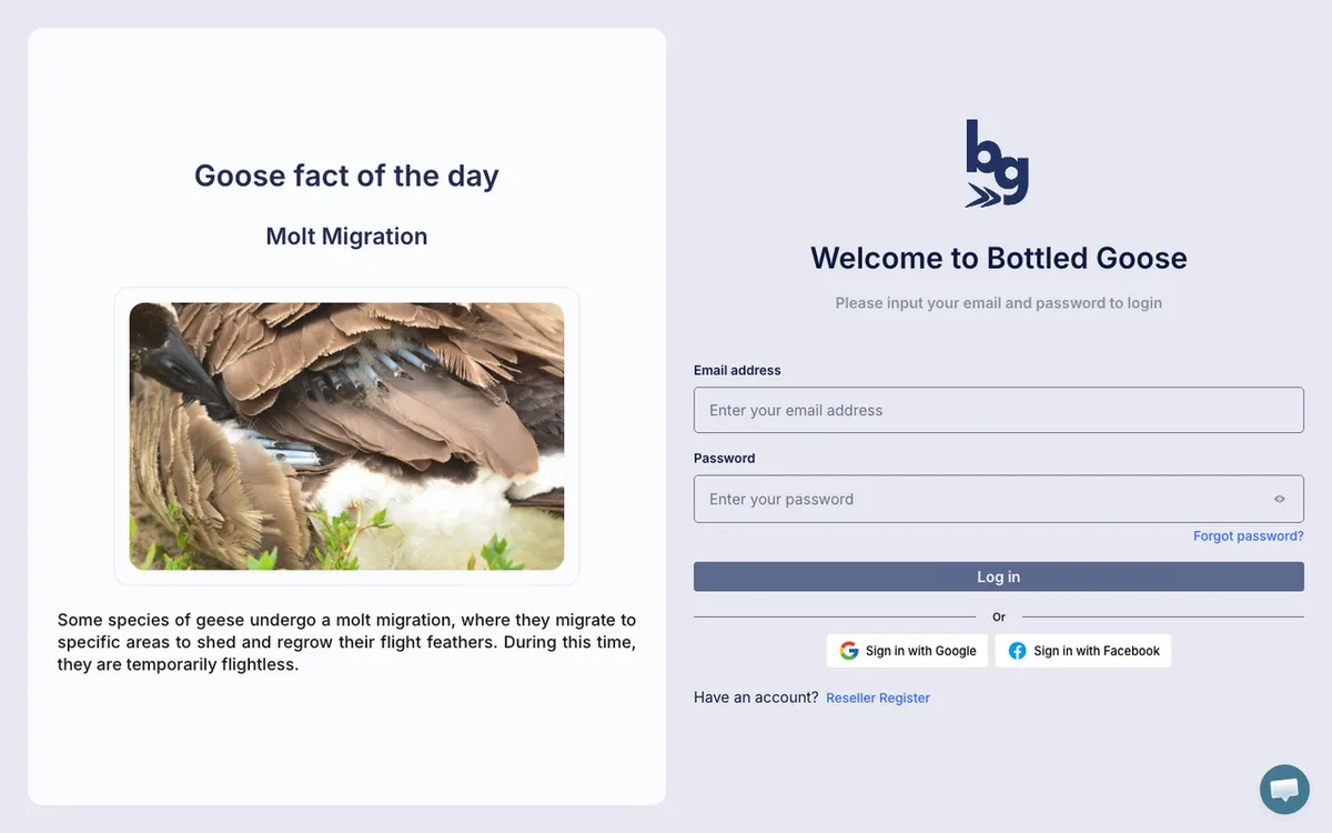 Proper Goose homepage. Bottled Goose UK print-on-demand service for custom candles, drinkware and cylindrical products.