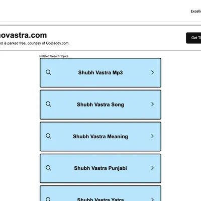 SHUBHOVASTRA