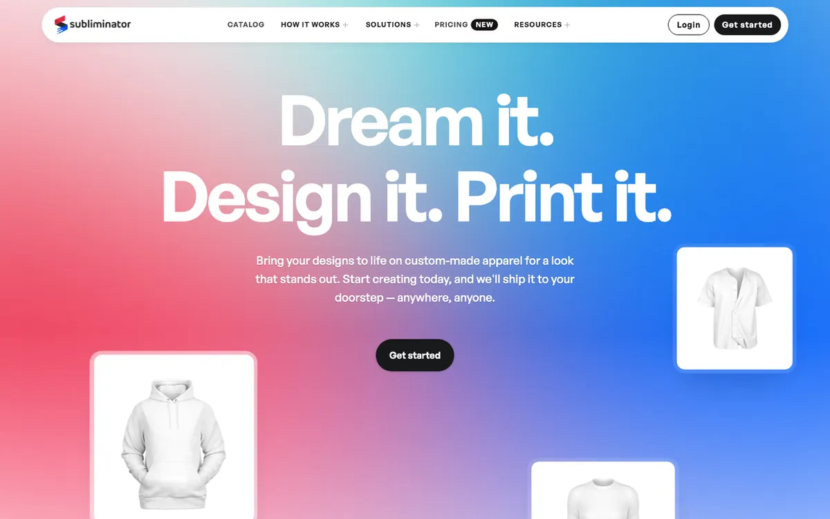Subliminator homepage. US all-over-print print-on-demand specialist for pet beds, mats, apparel and home goods.