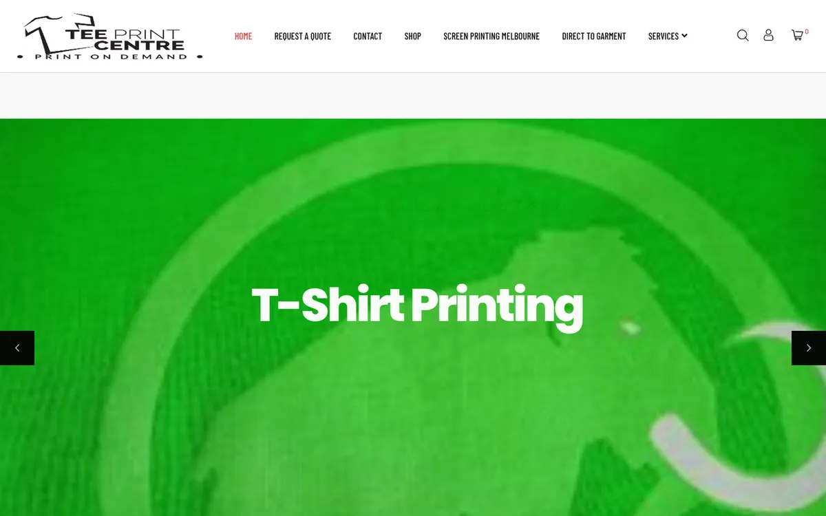 Visible Pixels homepage. Print-on-demand supplier site.
