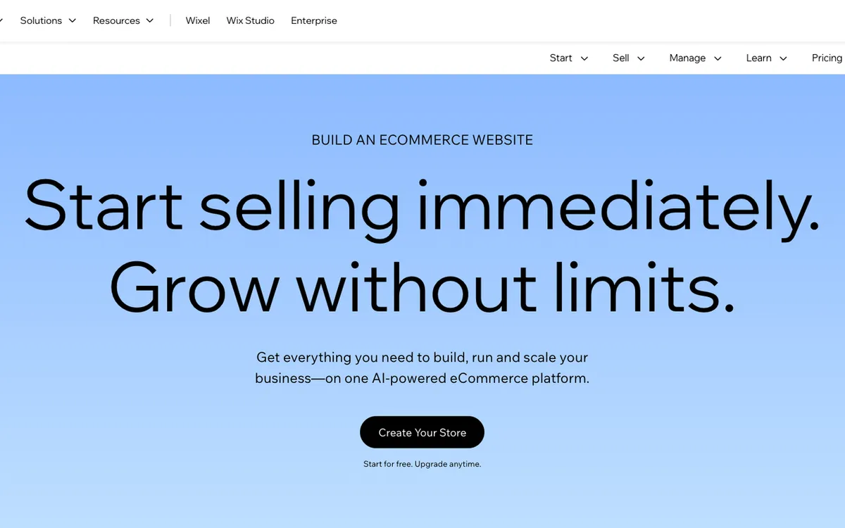 Wix eCommerce